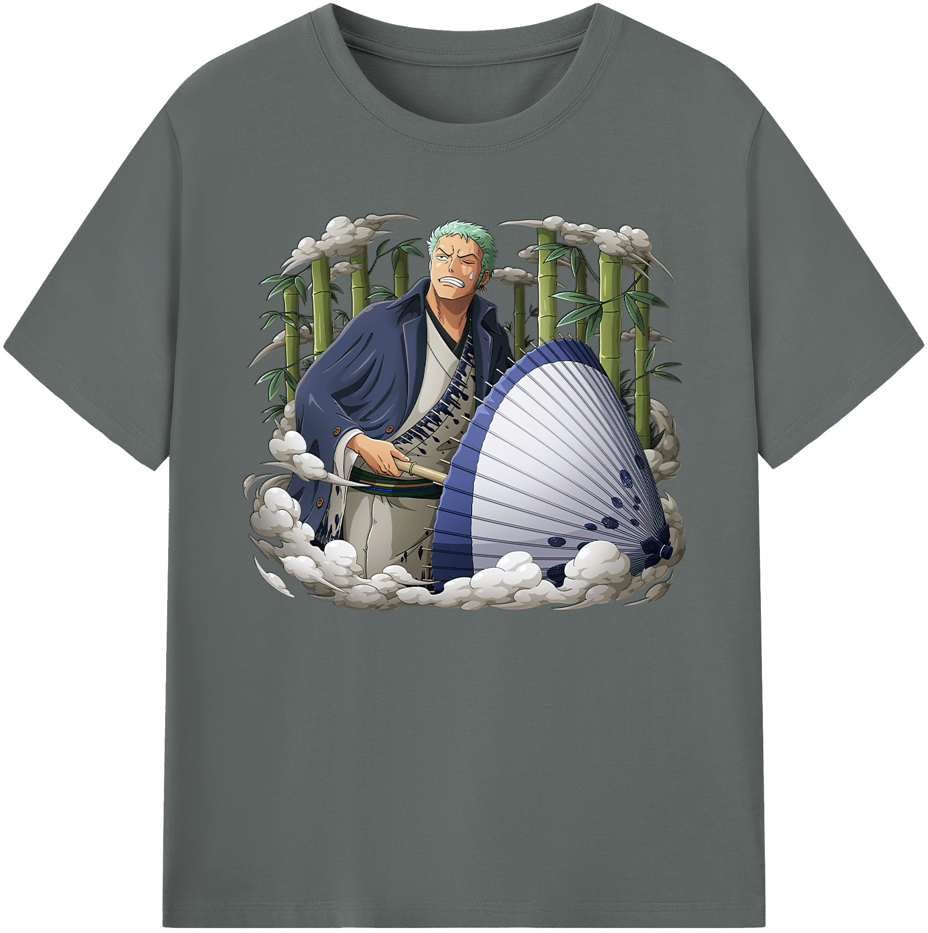 ワンピース ロロノア・ゾロ ONE PIECE Roronoa Zoro 綿100％ メンズ半袖Tシャツ｜肌触りやわらか＆通気性